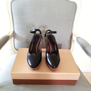 Marni Womens Leather Ankle Strap Sandal